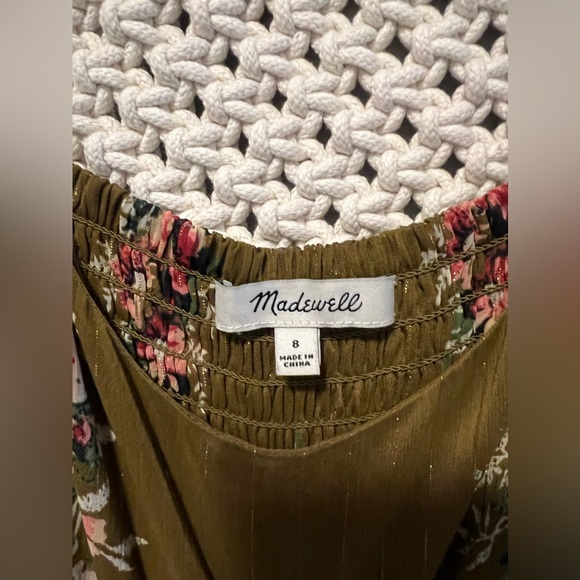 Madewell Cami Tier Midi Dress in Metallic Classic Corsage - Picture 9 of 10